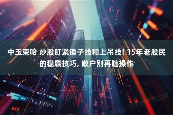 中玉束哈 炒股盯紧锤子线和上吊线! 15年老股民的稳赢技巧, 散户别再瞎操作